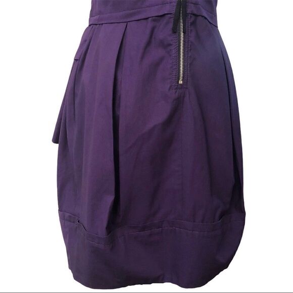 Marc by Marc Jacobs Fiona Purple Cotton Bubble Hem Dress Size 6 - Picture 10 of 16
